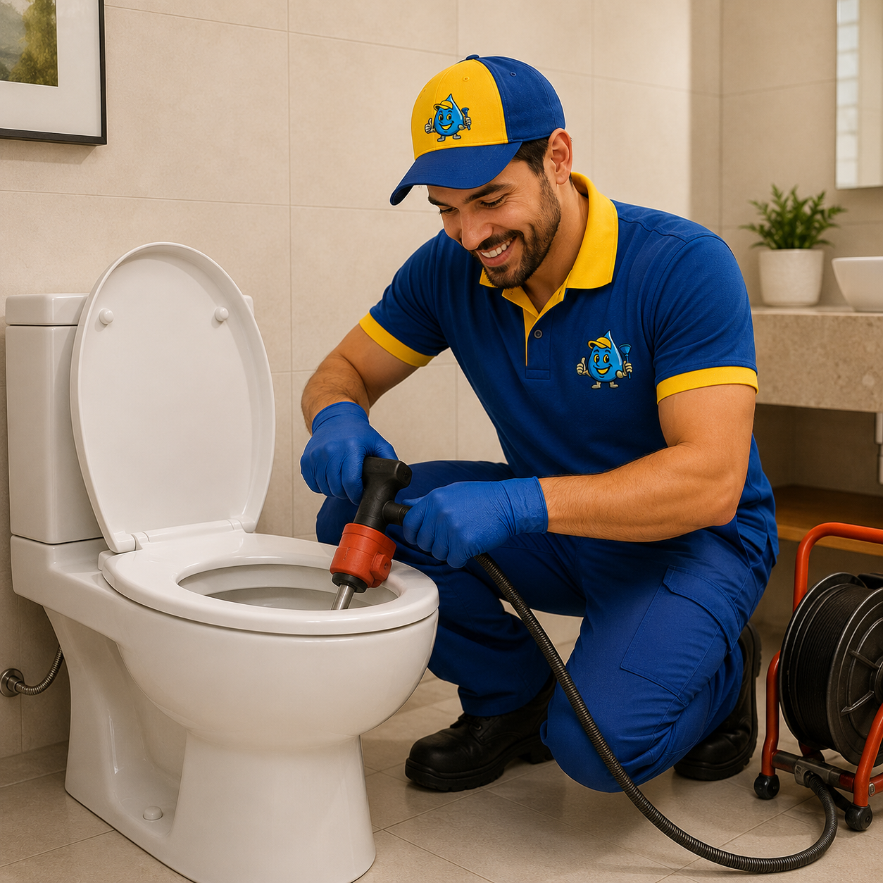 Desentupidora de vaso sanitário